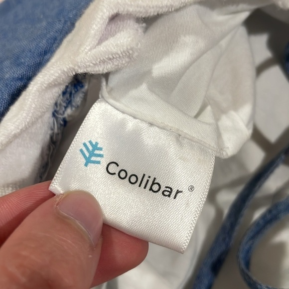 Coolibar Sand Castle Blue Kids UPF Hat - Picture 2 of 7